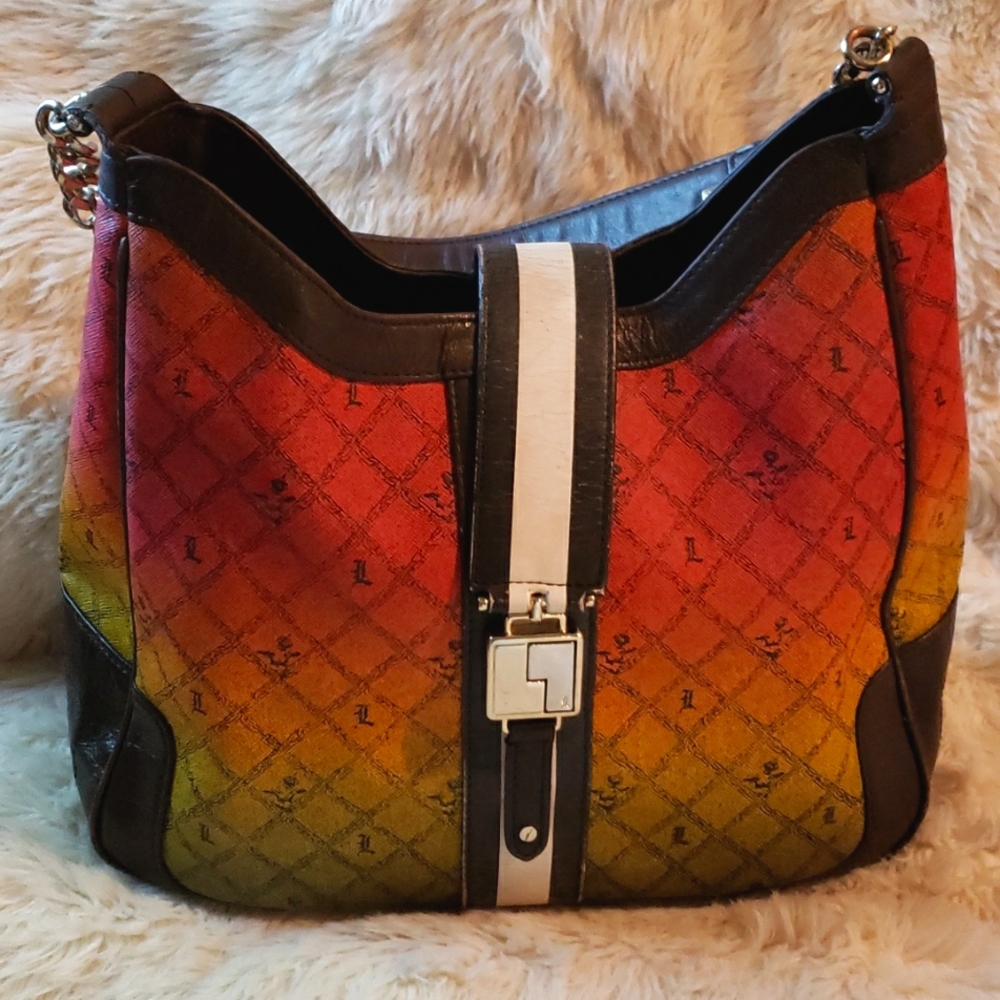 L.A.M.B. Signature Rasta Commodore Hobo Handbag